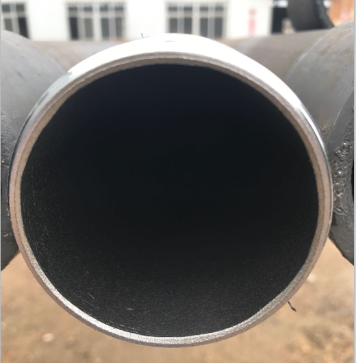 鋼管內壁噴丸除銹效果圖 鋼管內壁噴丸除銹效果圖