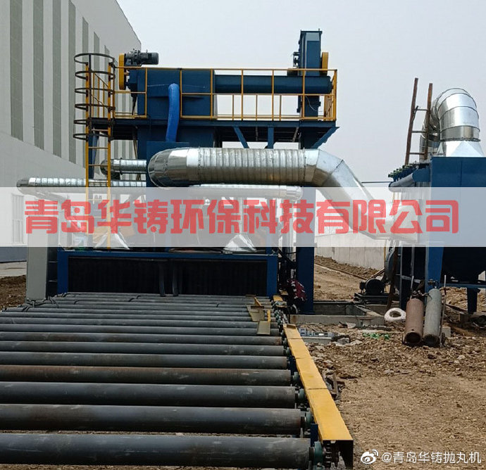 通過式拋丸機(jī)結(jié)構(gòu)圖 通過式拋丸機(jī)結(jié)構(gòu)圖