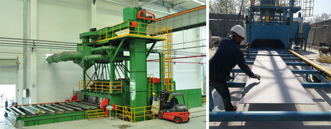 鋼板型材拋丸除銹機(jī) 鋼板型材拋丸除銹機(jī)