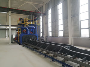 掛車拋丸機(jī)，半掛車底盤、車架的除銹清理應(yīng)用