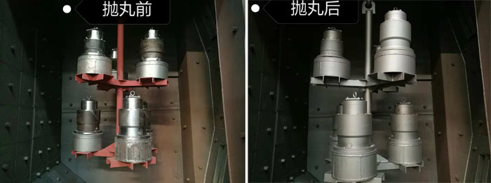 拋丸機(jī)清理效果對比圖 拋丸機(jī)清理效果對比圖