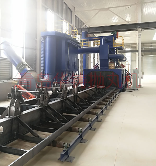 半掛車中橋底盤拋丸機 半掛車中橋底盤拋丸機